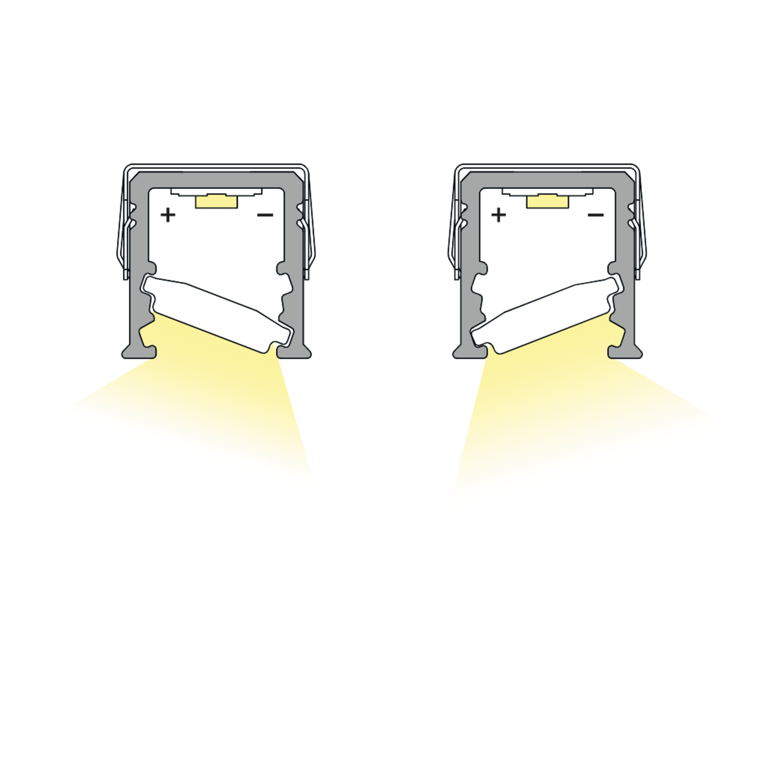 Moove profil Led 3m Emotion Dual Color 24V 36W noir 